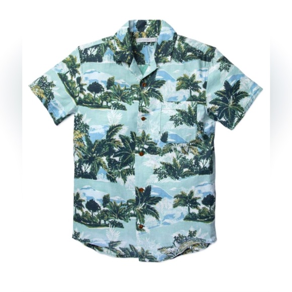 OUTERKNOWN | MEDIUM TROPICAL MARINE BLUE WINDY BBQ SHIRT - Picture 2 of 6